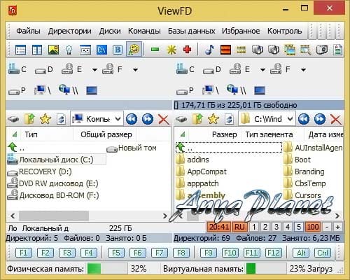 кликнуть для увеличения ViewFD скачать бесплатно